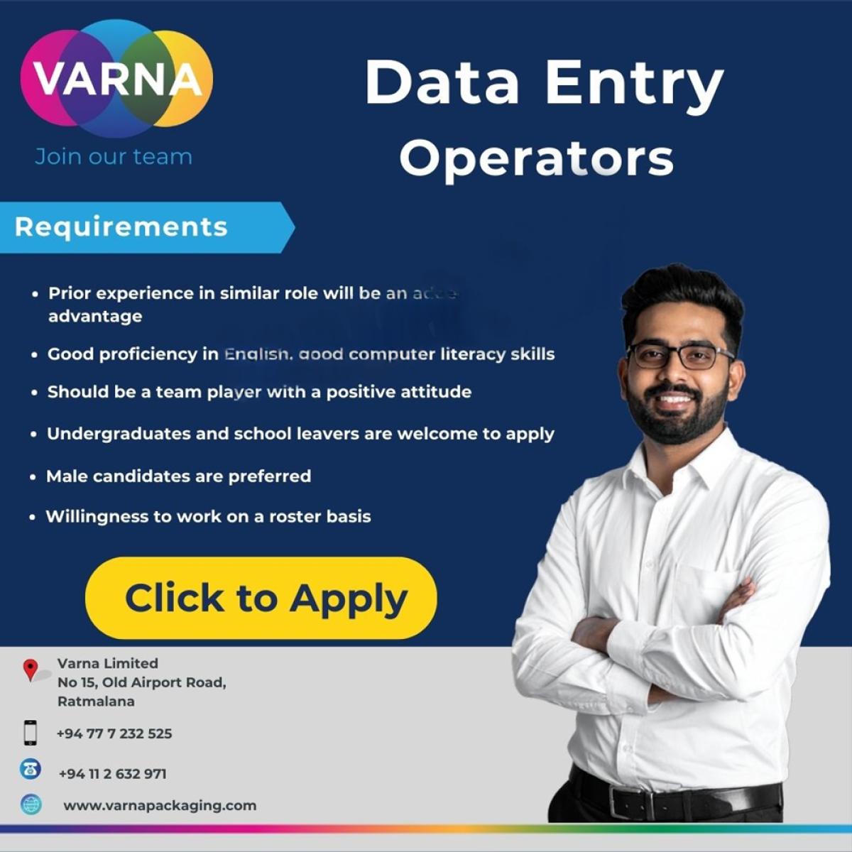Data Entry jobs sri lanka